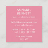 Carte De Visite Carré Cute Boho Champhroom Motif (Dos)