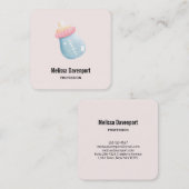Carte De Visite Carré Cute de Bottle (Devant / Derrière)