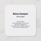 Carte De Visite Carré Cute de Bottle (Dos)