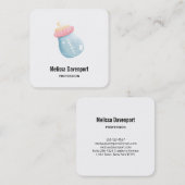 Carte De Visite Carré Cute de Bottle (Devant / Derrière)