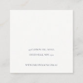 Carte De Visite Carré Cute Lemon Abstrait Fruité Gras Collier Afficher (Dos)