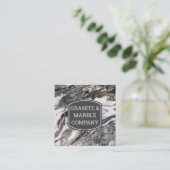 Carte De Visite Carré dalle marbrée | Granite (Debout devant)
