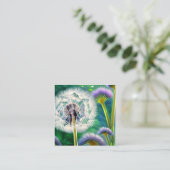 Carte De Visite Carré Dandelion Graphic (Debout devant)