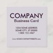 Carte De Visite Carré danser avec votre obscurité (Dos)