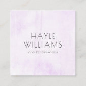 Carte de visite Carré d'aquarelle minimal (Devant)