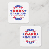 Carte De Visite Carré Dark Brandon (Devant / Derrière)