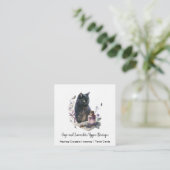 Carte de visite Carré de Black Cat Magick (Debout devant)