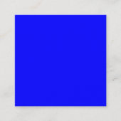 Carte de visite carré de bleu (Devant)