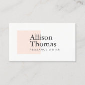 Carte De Visite Carré de broyage/broyage simple et minimal moderne (Devant)