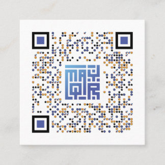 Carte de visite Carré de code QR
