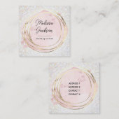 CARTE DE VISITE Carré de décoration de parties sci (Devant / Derrière)