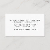 Carte de visite Carré de femme noire (Dos)