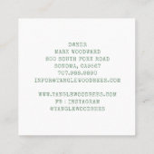 Carte de visite Carré de la floraison de l'abeille (Dos)