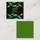 Carte De Visite Carré De l'environnement Scientifique conception moderne (Devant / Derrière)