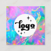 carte de visite carré de l'opale incendie (Devant)