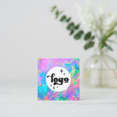 carte de visite carré de l'opale incendie (Debout devant)