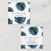 Carte de visite Carré de maquillage de feuille Mon (Devant / Derrière)