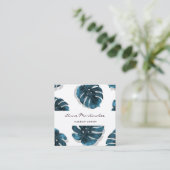 Carte de visite Carré de maquillage de feuille Mon (Debout devant)