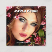 Carte de visite Carré de maquillage végétal (Devant)