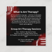 Carte de visite Carré de méditation en art thérape (Dos)