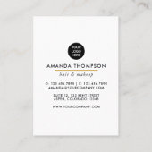 Carte de visite Carré de mode Black Queen Beauty (Dos)