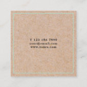 Carte de visite carré de Papier d'emballage (Dos)