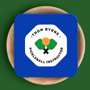 Carte de visite Carré de Pickleball Coach