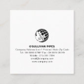 Carte de visite Carré de plomberie de plomberie de (Dos)