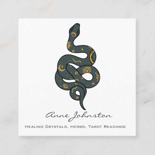 Carte de visite Carré de serpent céleste (Devant)