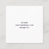 Carte de visite Carré de toutes les tailles du com (Dos)