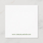 Carte De Visite Carré Déclenchement de l'arbre | Nature Extérieure | Pay (Dos)