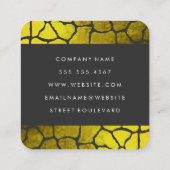 Carte De Visite Carré Découpe Motif chic (Dos)