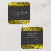 Carte De Visite Carré Découpe Motif chic (Devant / Derrière)