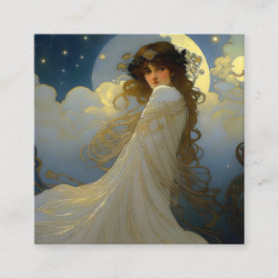 Carte De Visite Carré Déesse de la lune