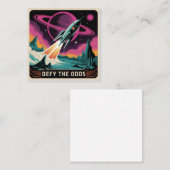 Carte De Visite Carré Defy The Odds (Devant / Derrière)