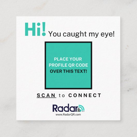 Carte De Visite Carré Demande d'amitié (Dos)