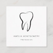 Carte De Visite Carré Dentaire dentaire Médicale Graphisme Dentistrie (Devant)