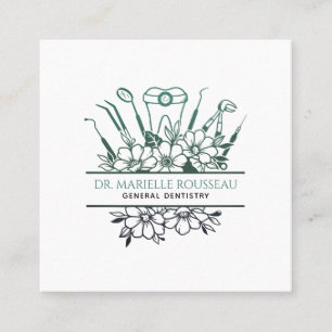 Carte De Visite Carré Dentiste