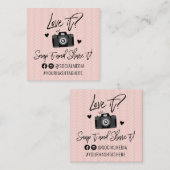 Carte de visite Carré des médias sociaux (Devant / Derrière)