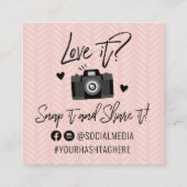 Carte de visite Carré des médias sociaux (Dos)