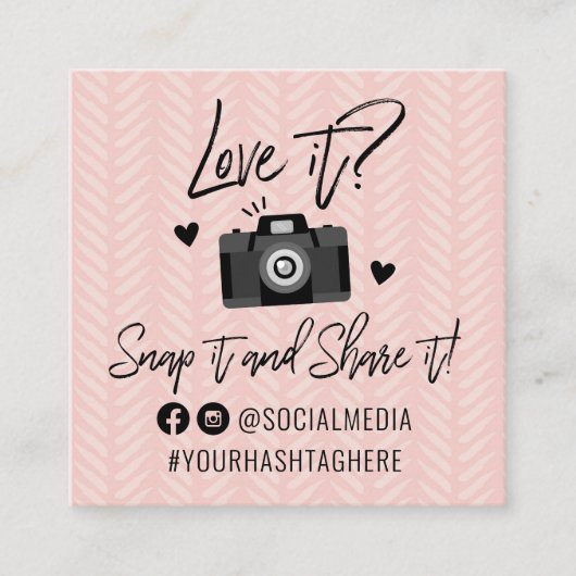 Carte de visite Carré des médias sociaux (Devant)