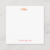 Carte De Visite Carré Design 711 (Dos)