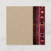 Carte De Visite Carré Design de tapis oriental  (Dos)