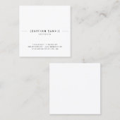 Carte De Visite Carré Design élégant Design élégant Modèle Cool élégant (Devant / Derrière)