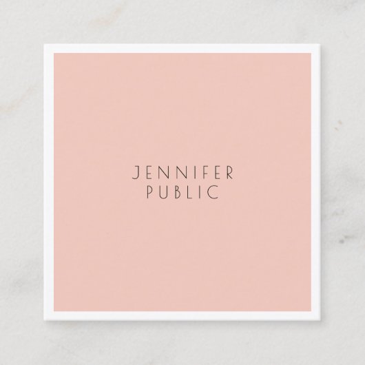 Carte De Visite Carré Design élégant professionnel moderne design élégan (Devant)