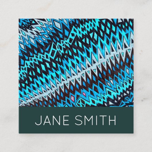 Carte De Visite Carré Design géométrique design moderne design créatif i (Devant)
