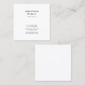 Carte De Visite Carré Design graphique élégant et moderne tendance (Devant / Derrière)