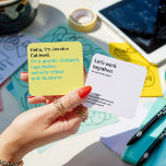 Carte De Visite Carré Design graphique moderne minimaliste jaune et turq<br><div class="desc">Design graphique moderne minimaliste jaune et turquoise</div>