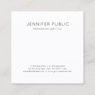 Carte De Visite Carré Design minimaliste élégant moderne tendance luxe