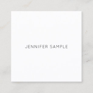 Carte De Visite Carré Design minimaliste moderne tendance Design simple 